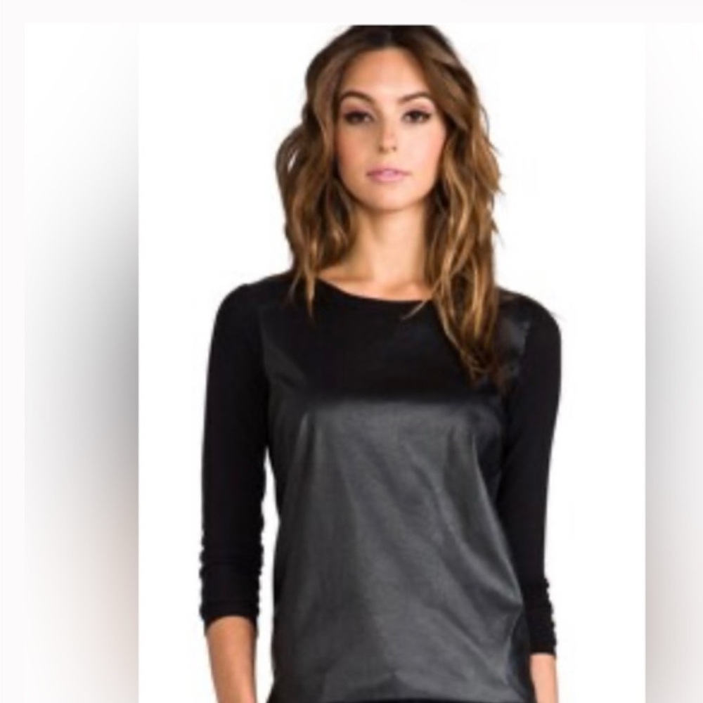 Generation Love Faux Leather Women's Top